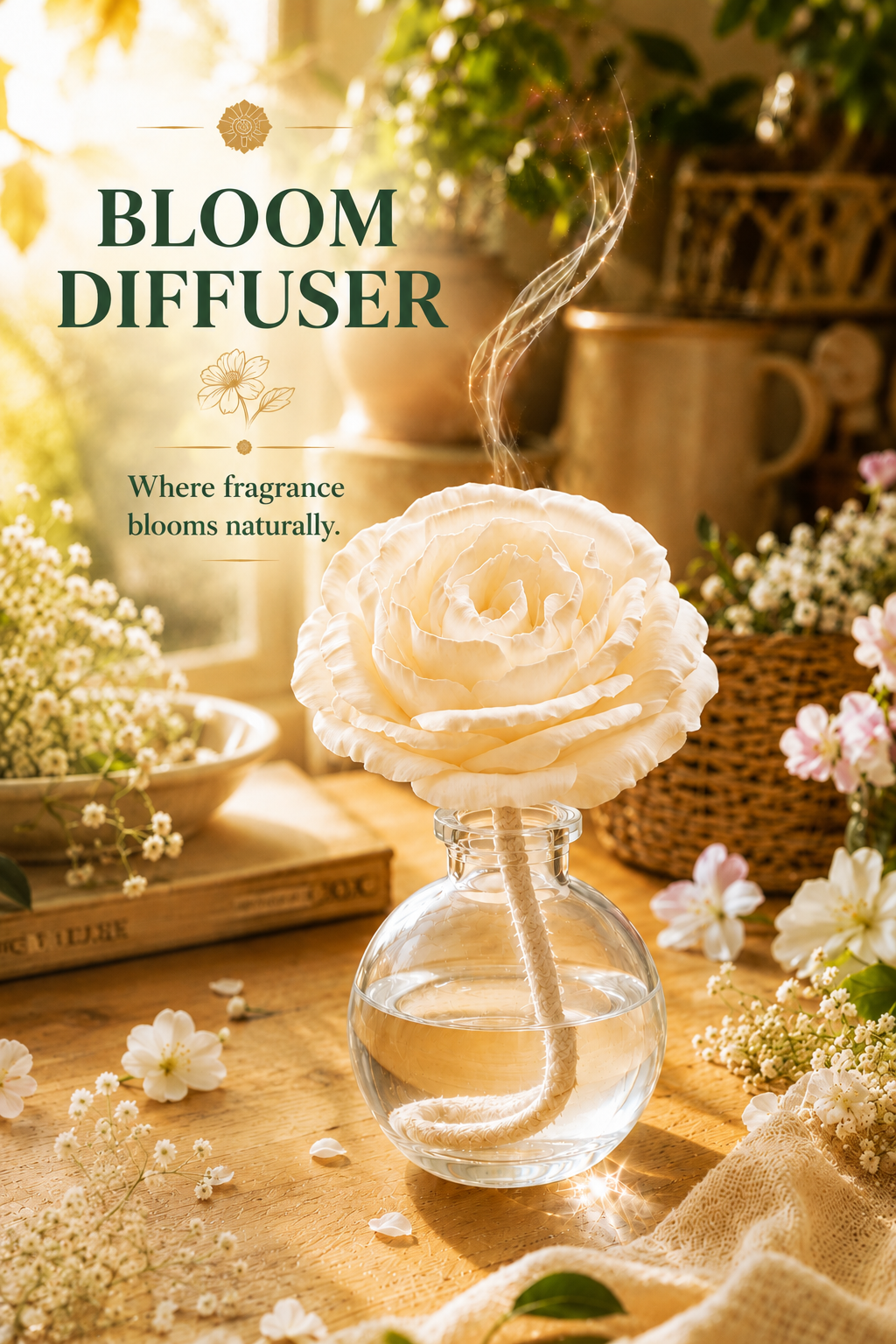 Rose Reed Diffuser – 3 fl oz (90 mL)