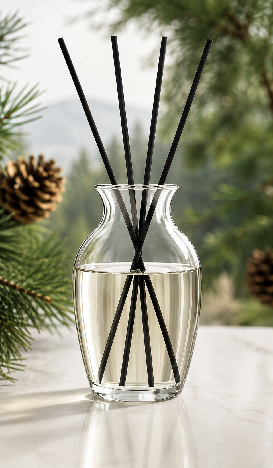 Signature Reed Diffuser for Medium Spaces – Clear - 16.91 fl oz (0.5 L)