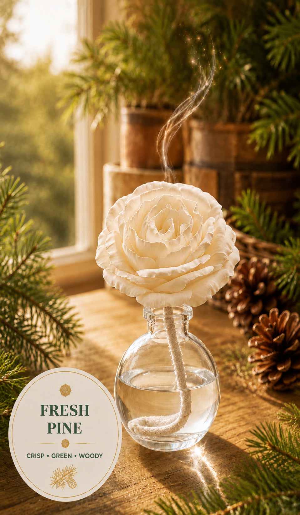 Rose Reed Diffuser – 3 fl oz (90 mL)