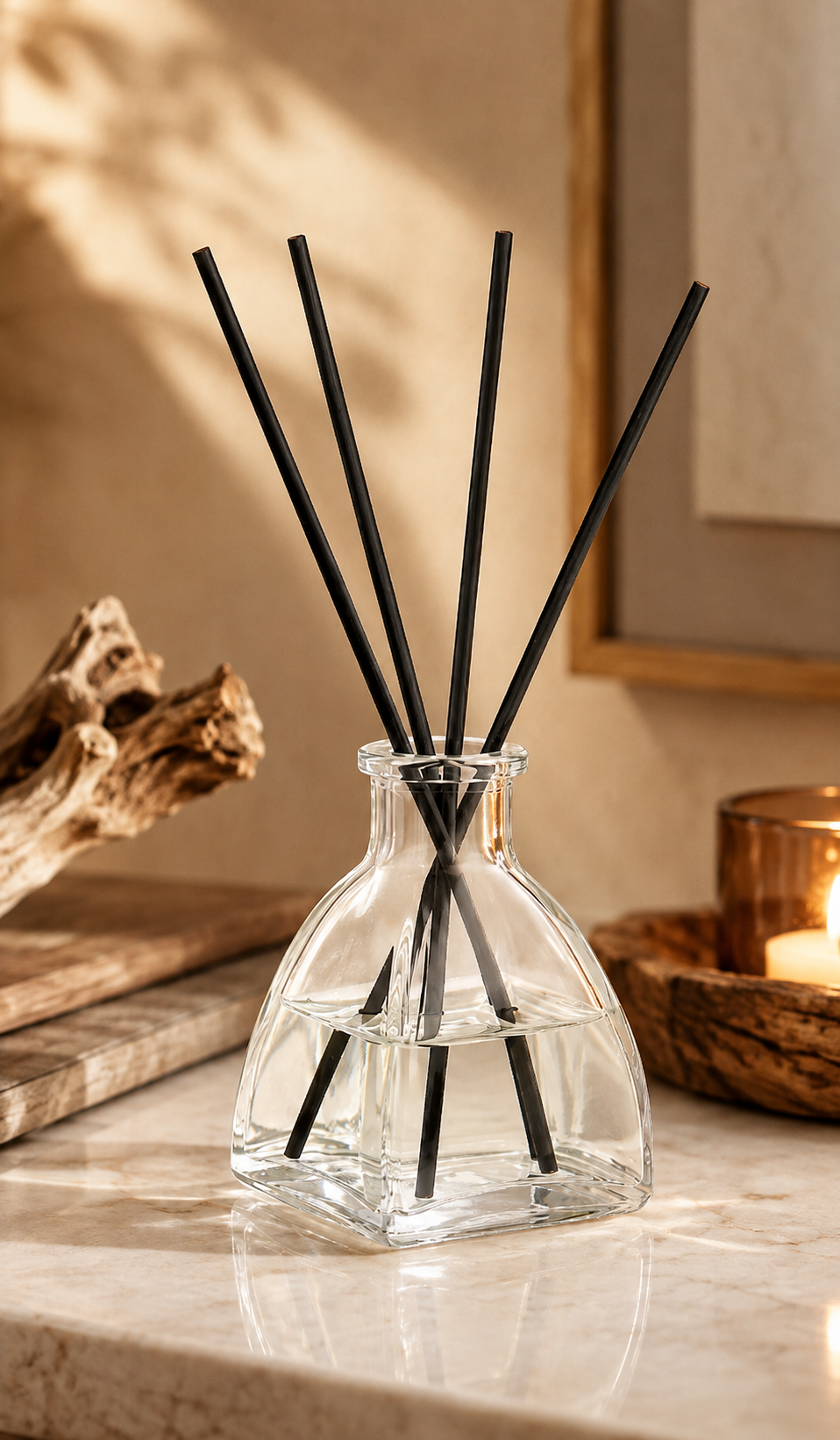 Signature Reed Diffuser for Small Spaces – Clear - 1.69 fl oz (50 ML)