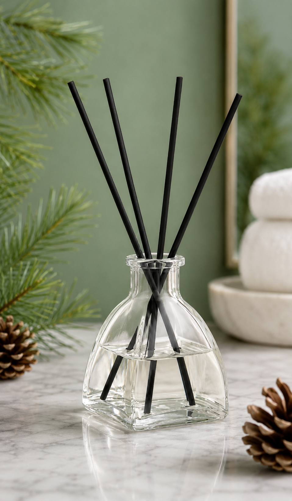 Signature Reed Diffuser for Small Spaces – Clear - 1.69 fl oz (50 ML)