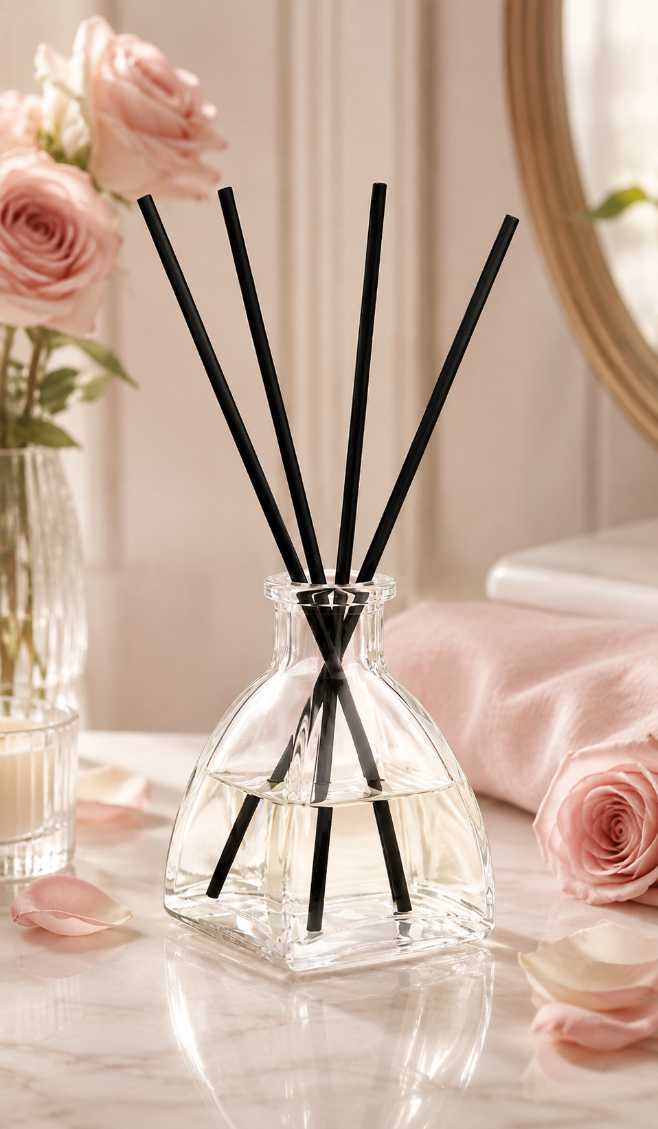 Signature Reed Diffuser for Small Spaces – Clear - 1.69 fl oz (50 ML)